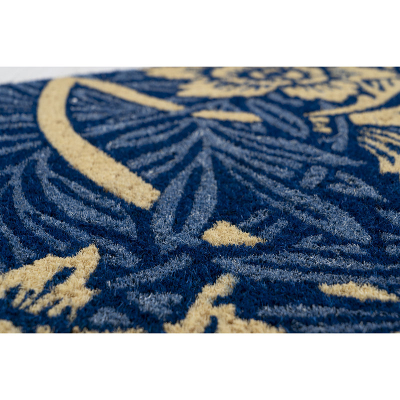 Victoria and Albert Museum Tulip and Willow Coir Doormat, 18" W x 30" L