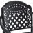 Set Of Cast Aluminum Patio Furniture With Black Frame And Seat Cushions-138837076