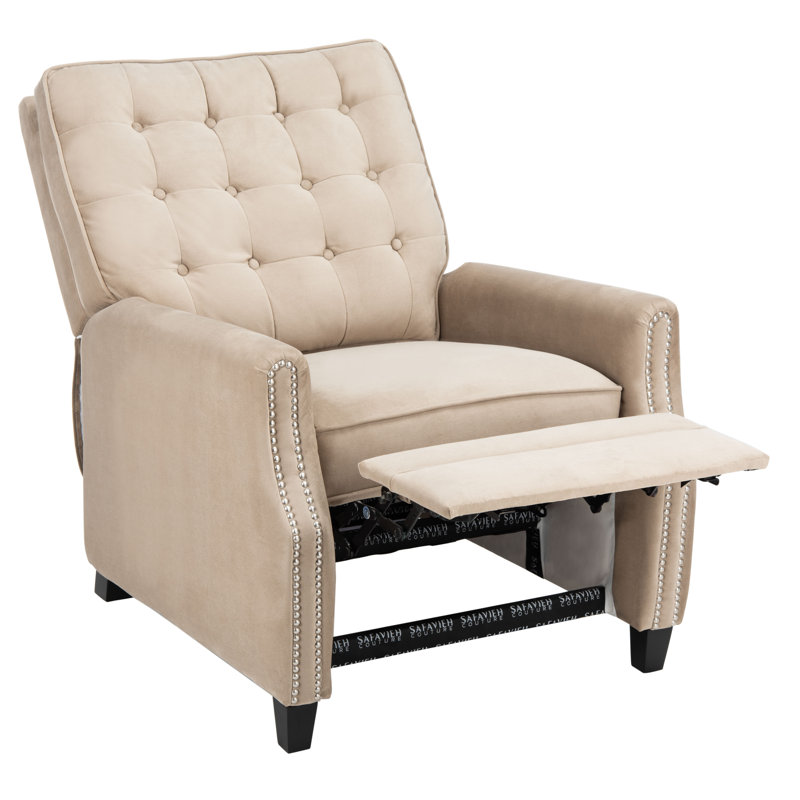 Fauteuil inclinable manuel standard de 31 po de largeur Jeramia, Brun clair