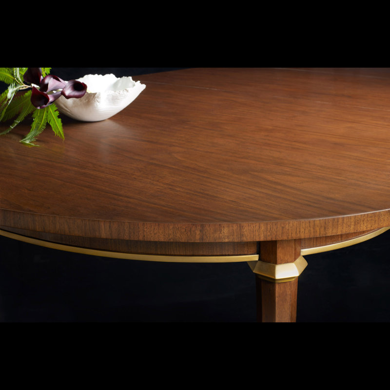 Norris Oval Walnut Wood Dining Table