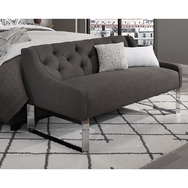 Almon Polyester Upholstered Bench