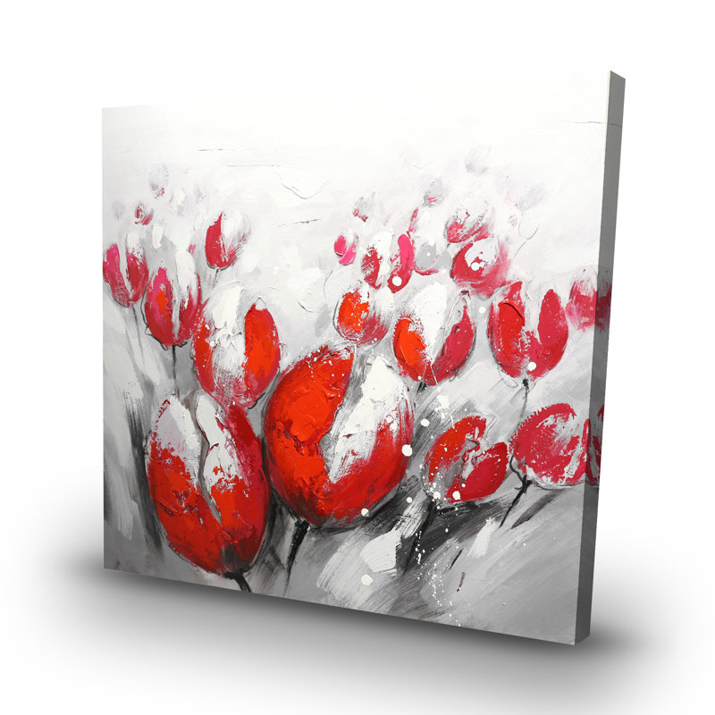 tulips - 32"x32" art on canvas