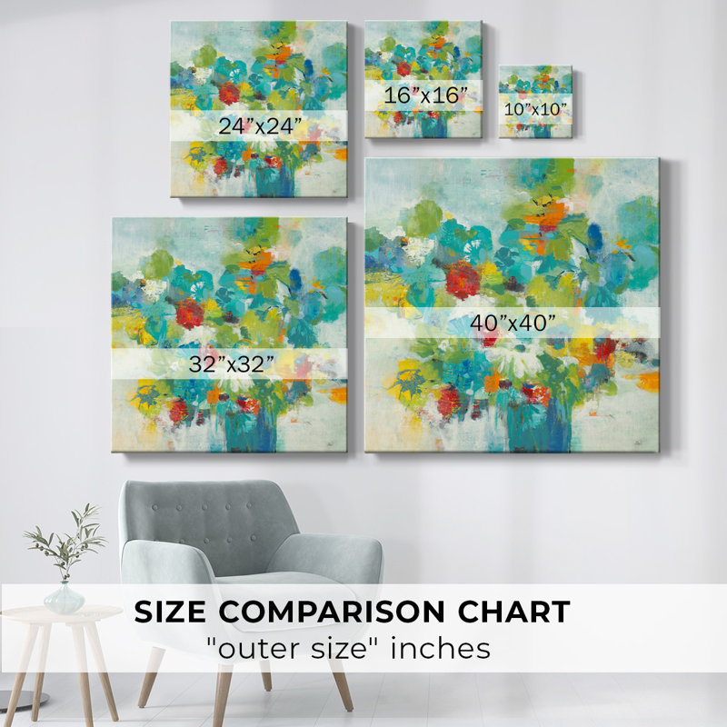 Peinture sur toile, H 40 po x l 40 po