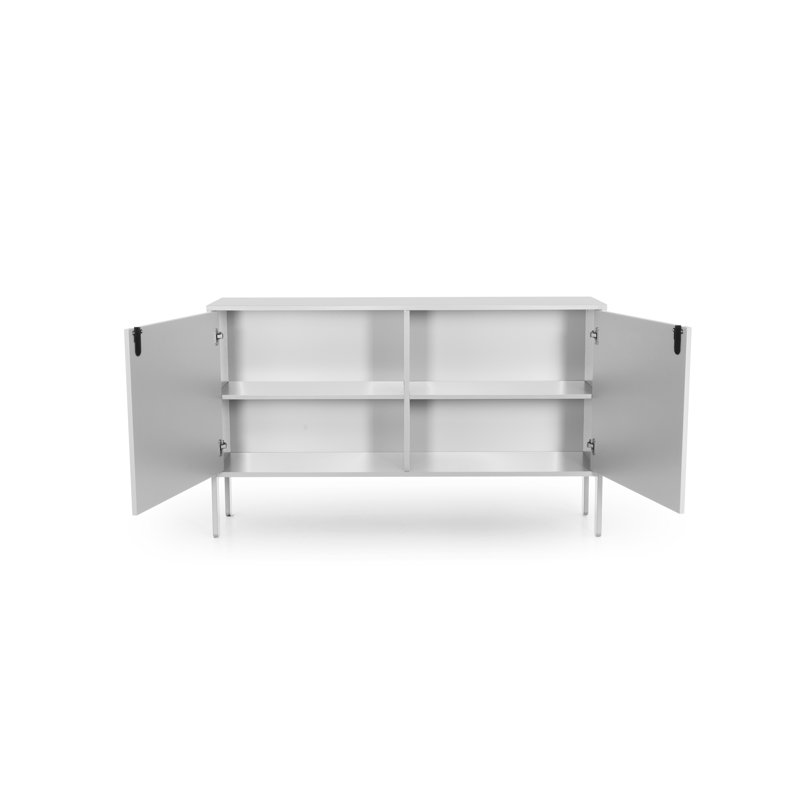 Buffet de 58,2 po de largeur Houghtaling, Blanc