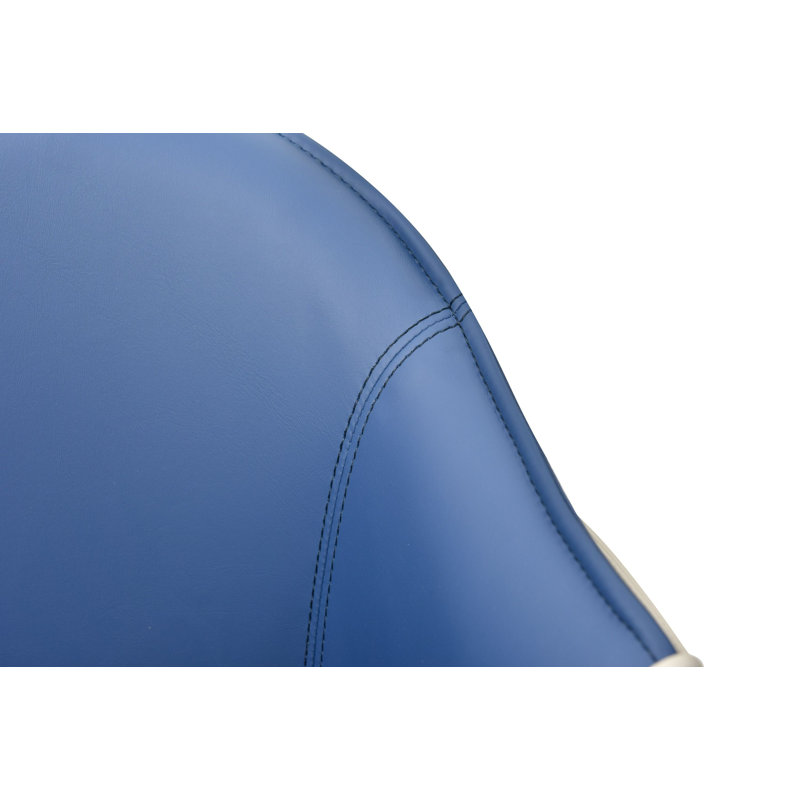 Tabouret de comptoir 26 po Karmann, Bleu / beige
