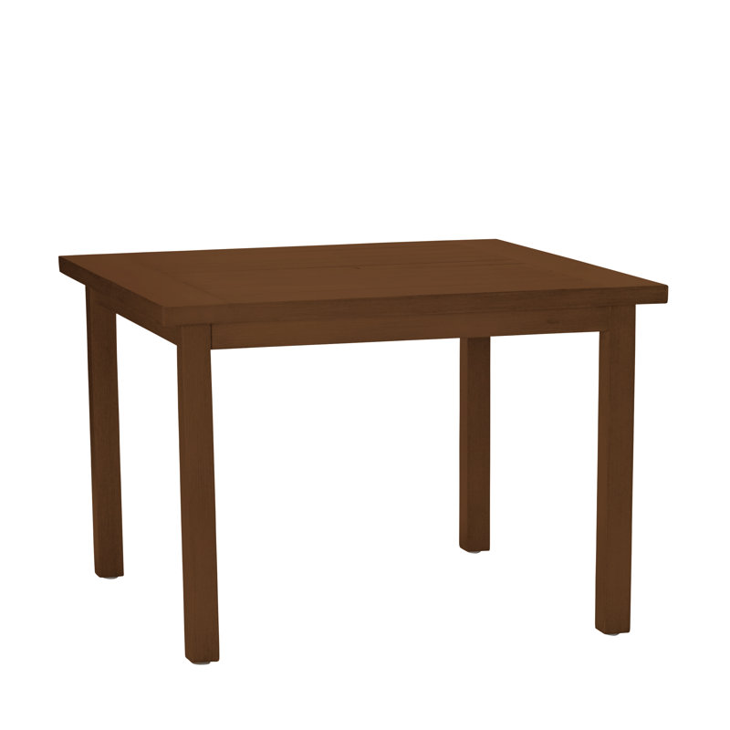 Club Aluminum Outdoor Dining Table, Oak