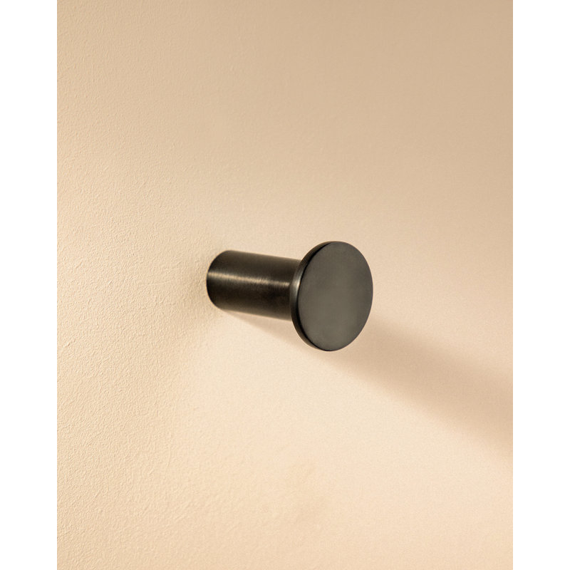 Wall mounted Hook made of Stainless Steel with Screws, Black