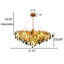 Lustre en pierre 11 couleurs