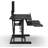 Marecz 40" Standing Desk Converter, Power Riser Electric Height Adjustable Desk Riser, Black