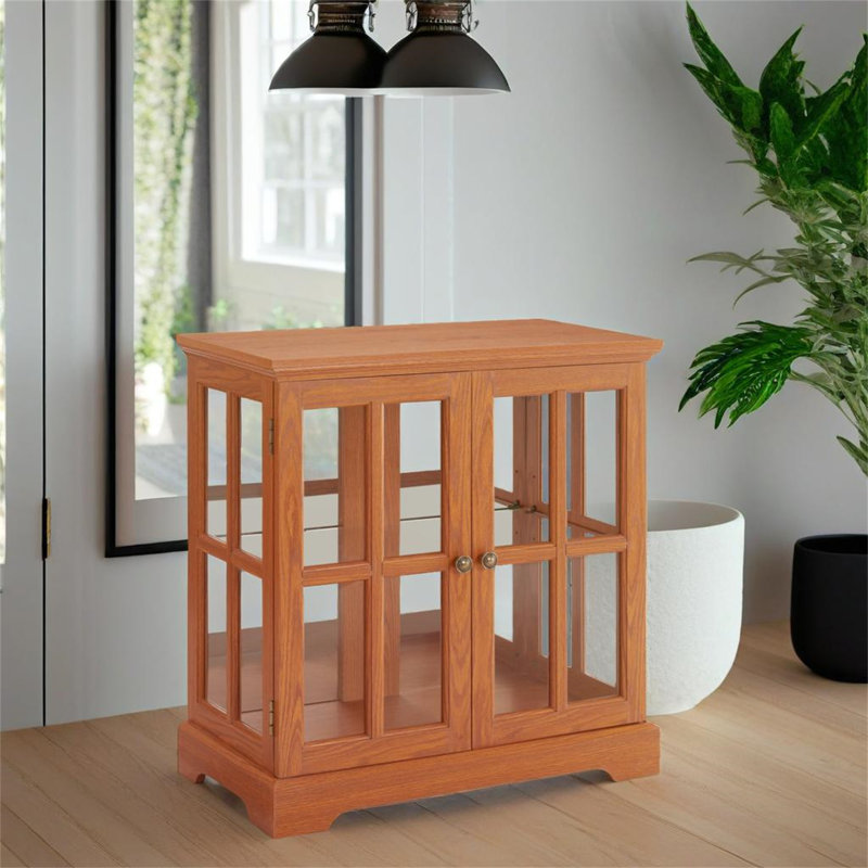 Vitrine à DEL avec tablettes réglables et portes grillagées