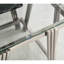 Table d'appoint moderne carrée de 20 pouces, surface en acier inoxydable et en verre trempé, table de bout avec rangement pour le bureau à domicile, verre argenté de 20 po, bureau-44006275