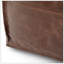 Repose-pieds carré en cuir véritable brun Sheffield-1628938573