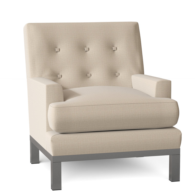 Fauteuil capitonné à coussins 34 po Downtown, Elizabeth Elizabeth