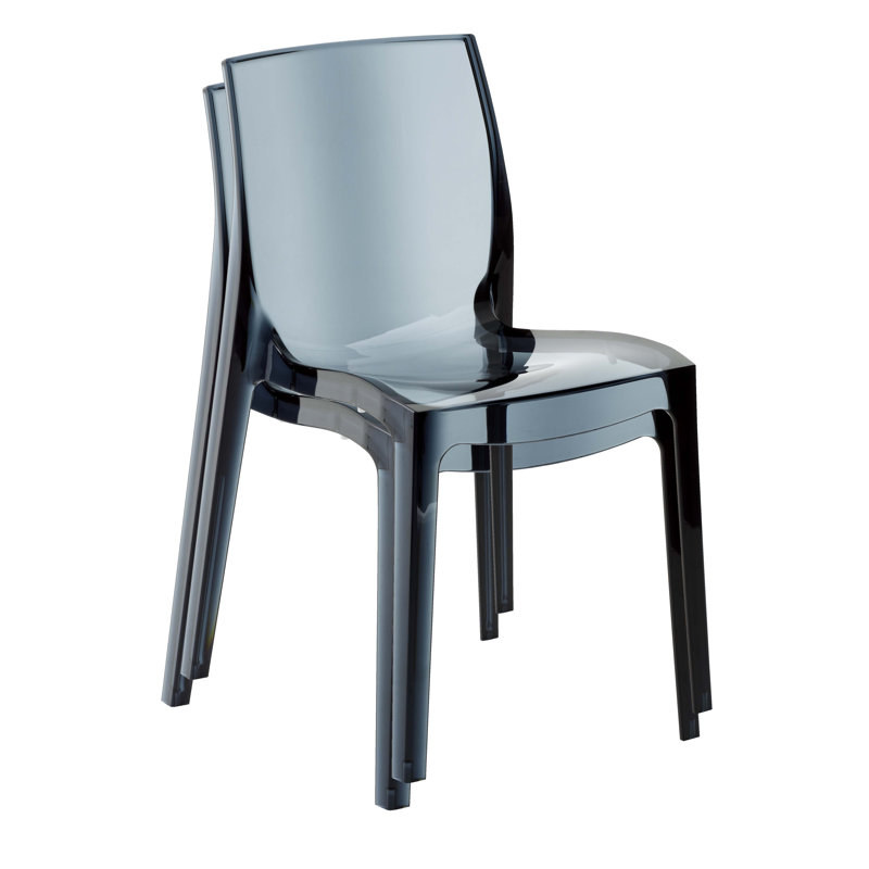 Jewel Stacking Chair, Grey