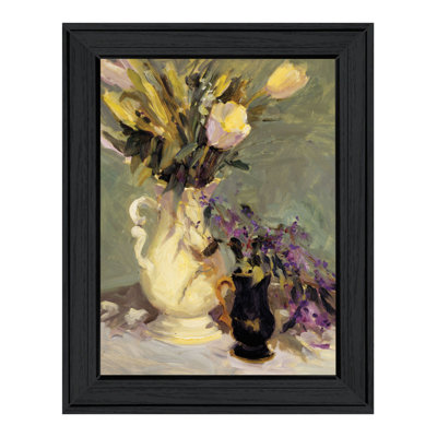Tulipes et lavande, art mural, impression de décoration moderne pour le salon, la chambre à coucher et la décoration murale de ferme par JG Studios