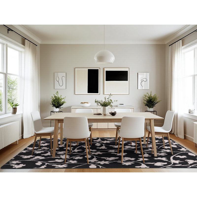 Floral Indoor Rug, Rectangle 7' x 10'