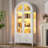 Freestanding Arch Display Cabinet with 3-Colour Light Modes and Motion Sensor-383128102