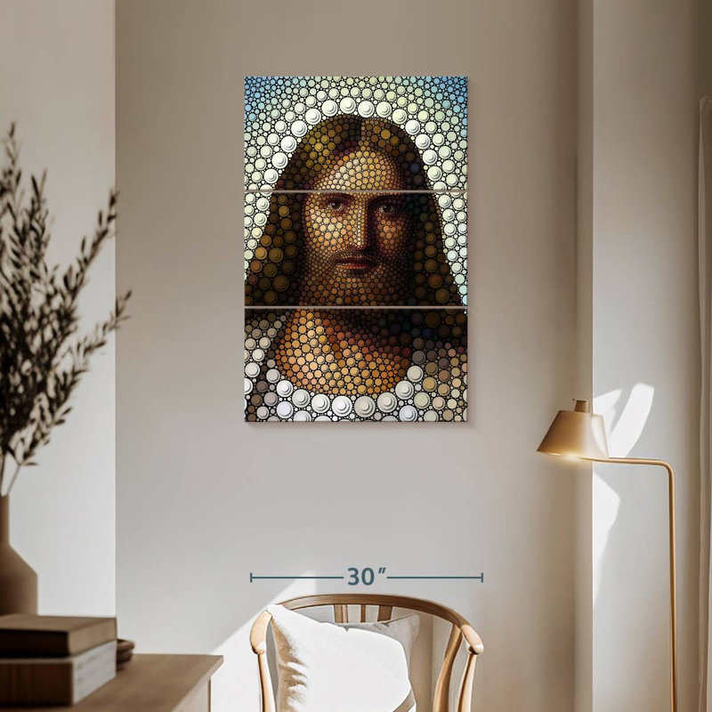 Leisha, Jésus-Christ numérique, H 57 po x l 36 po