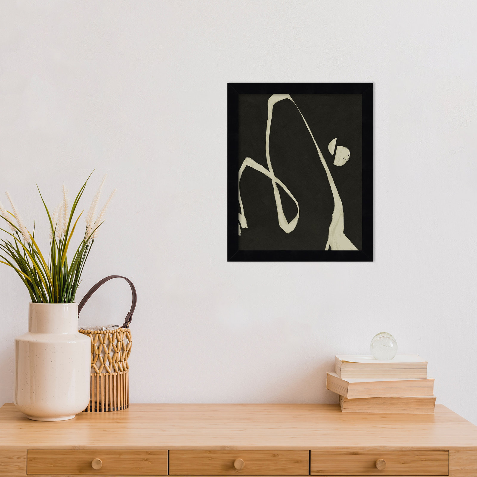 Neutral Spring II Print by Jacob Green, Black, 13" H x 11" W x 1" D