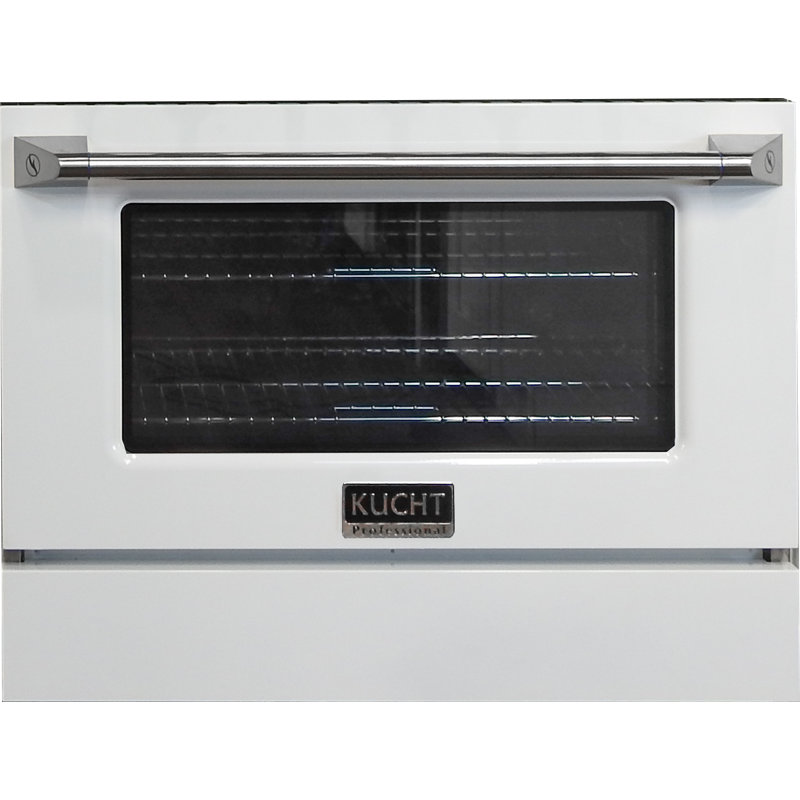 Color Oven Door and Kickplate for KUCHT KNG Series and KDF Series, 24" H x 30" W x 6" D, White