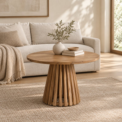 Hopley Round 60Cm L Outdoor Coffee Table