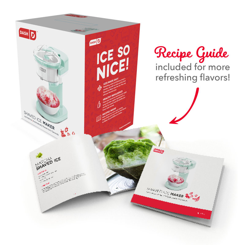 Aqua Blue Stainless Steel Countertop Ice Maker