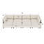 Canapé modulaire beige avec rangement, tissu chenille pour salon moderne
