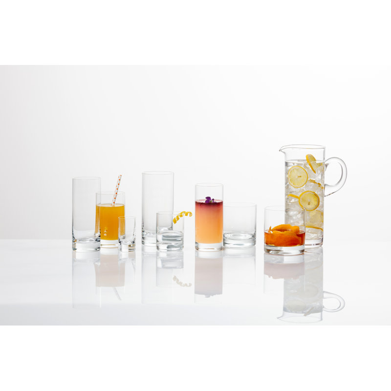 Clear 8 oz. Lead-Free Highball Glass Set