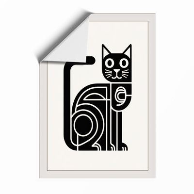 Cat Geometric - Print