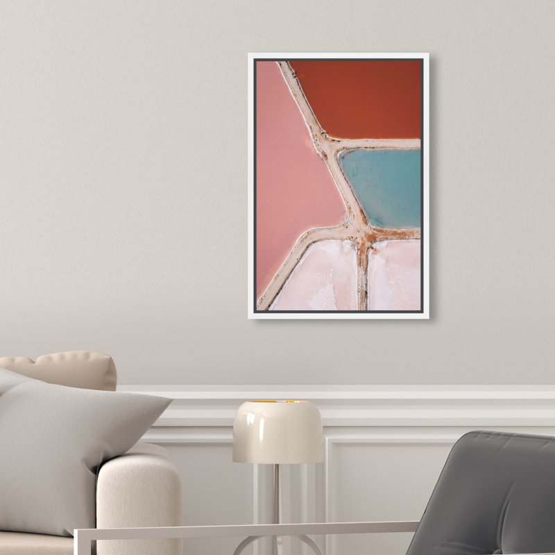 Perfectly Aligned Abstract Canvas Print by Oliver Gal, Black Frame, 10 x 15, 11"H x 16"W, White Floater Frame