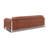 Camel Genuine Leather Sofa with Adjustable Headrests-841366765