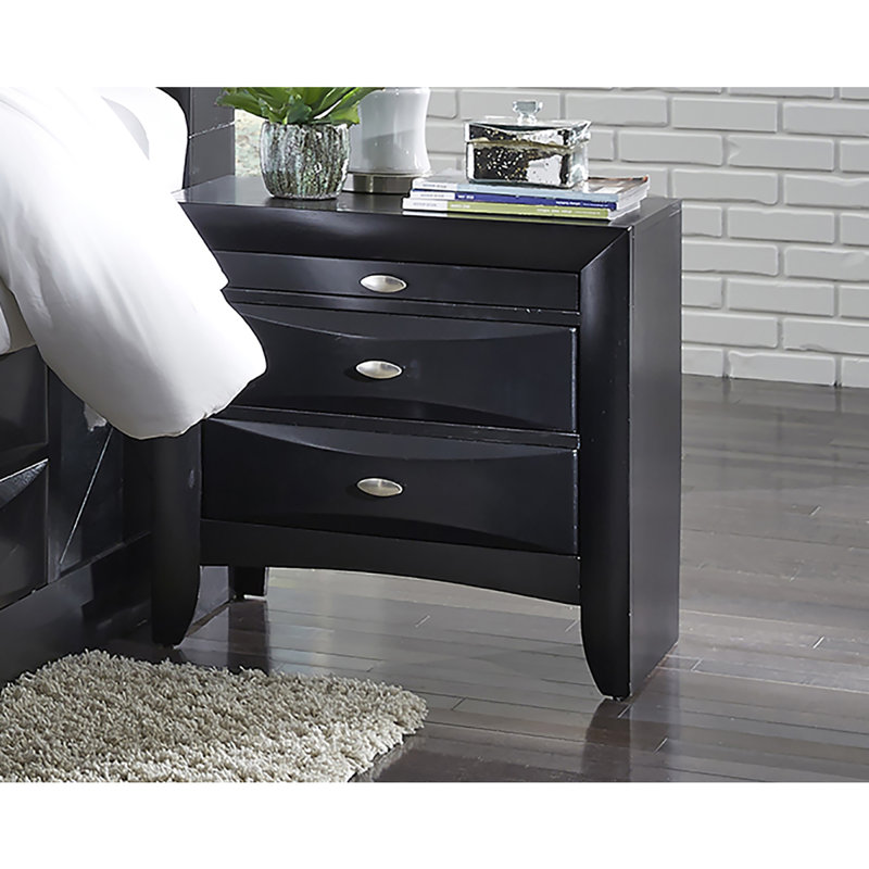 LUCILLE BLACK NIGHTSTAND