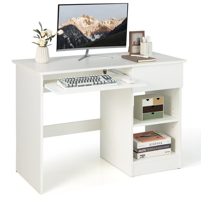 Leart Computer Desk, White