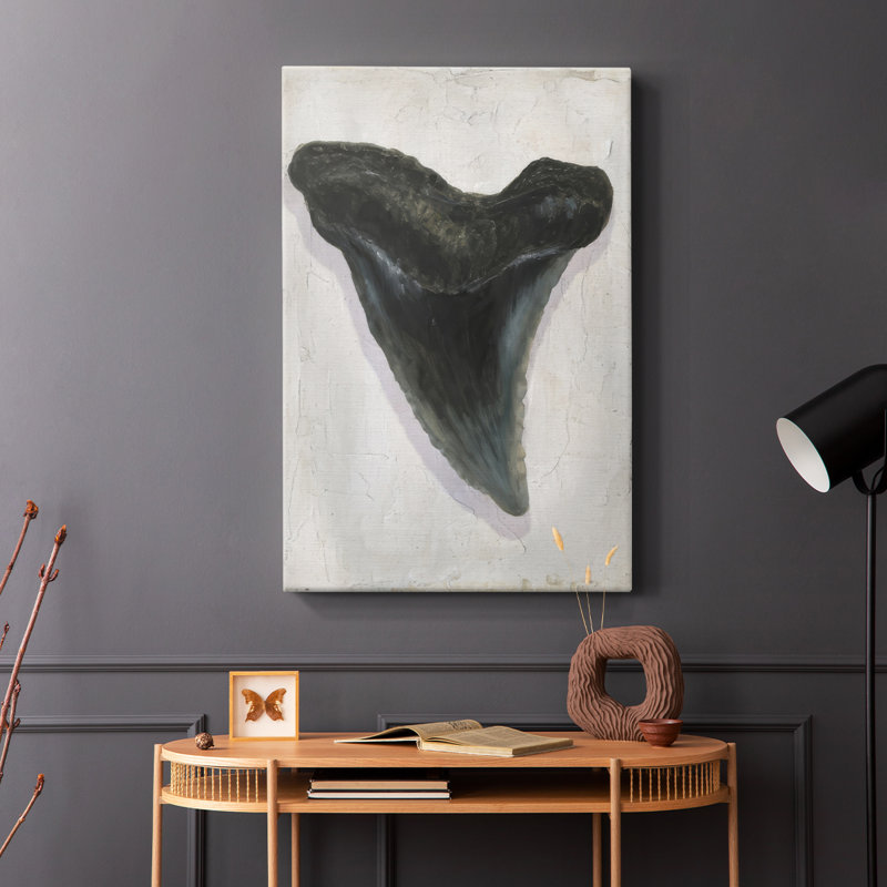 Aquarelle Sharks Tooth I -Gallery Wraraped Cavas, H 48 po x l 32 po