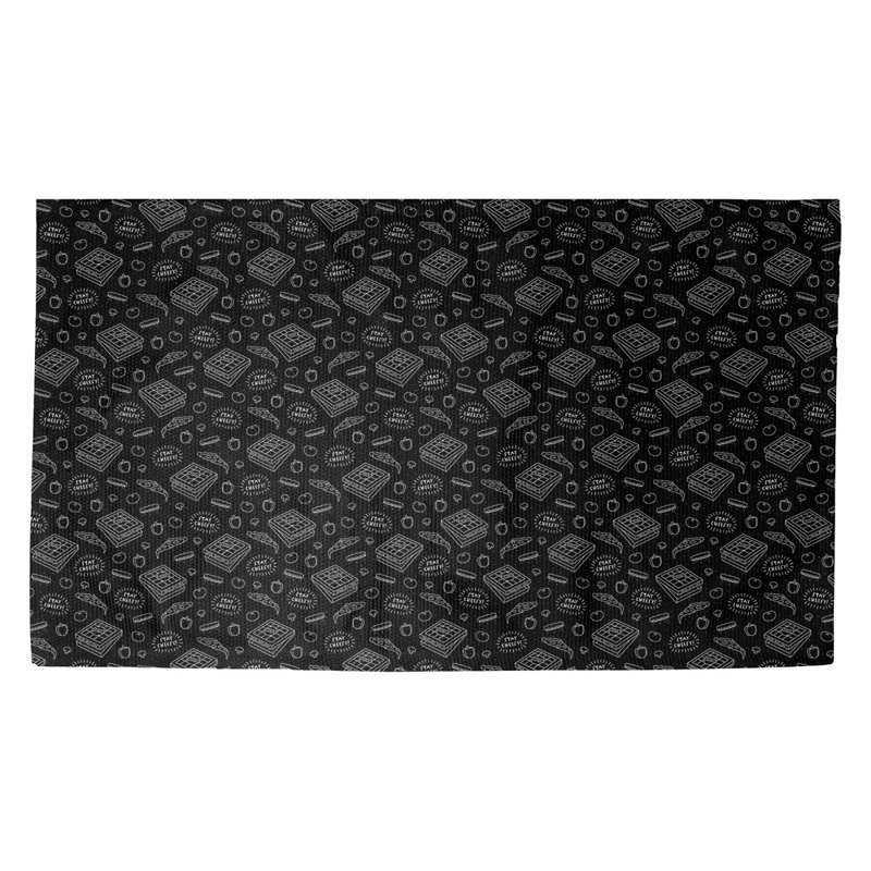 Tapis de porte d’intérieur anti-dérapant pizza Kitterman, Rectangle 3 pi 3 po x 5 pi 3 po