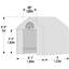 GrowIT Backhouse Greenhouse 6 x 4 x 6 pi 6 po GrowIT