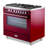Verona Ultima Series 36 Inch Dual Fuel Range with 5 Sealed Burners (Burgundy)-100847377