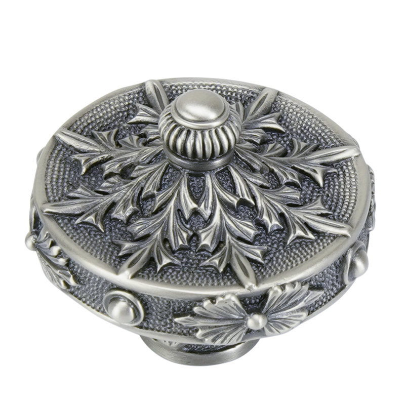 NANTUCKET KNOB, SILVER, 1.625, 1.625