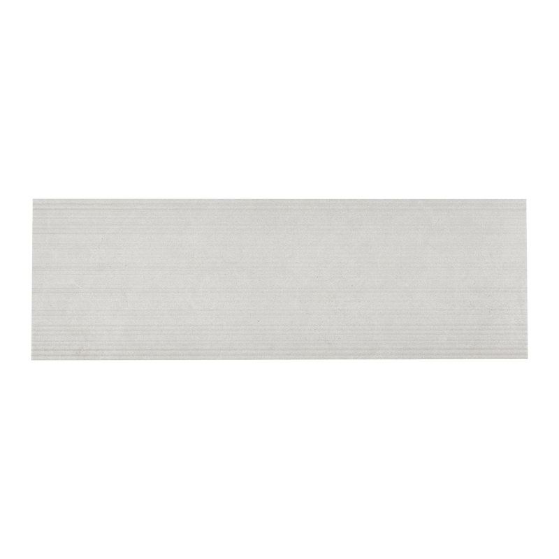 Rhetoric 8" x 24" Porcelain Stone Look Wall & Floor Tile, Aristotle White