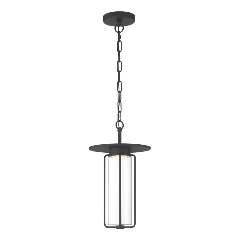 Extérieur, 15 po, noir sable, verre transparent