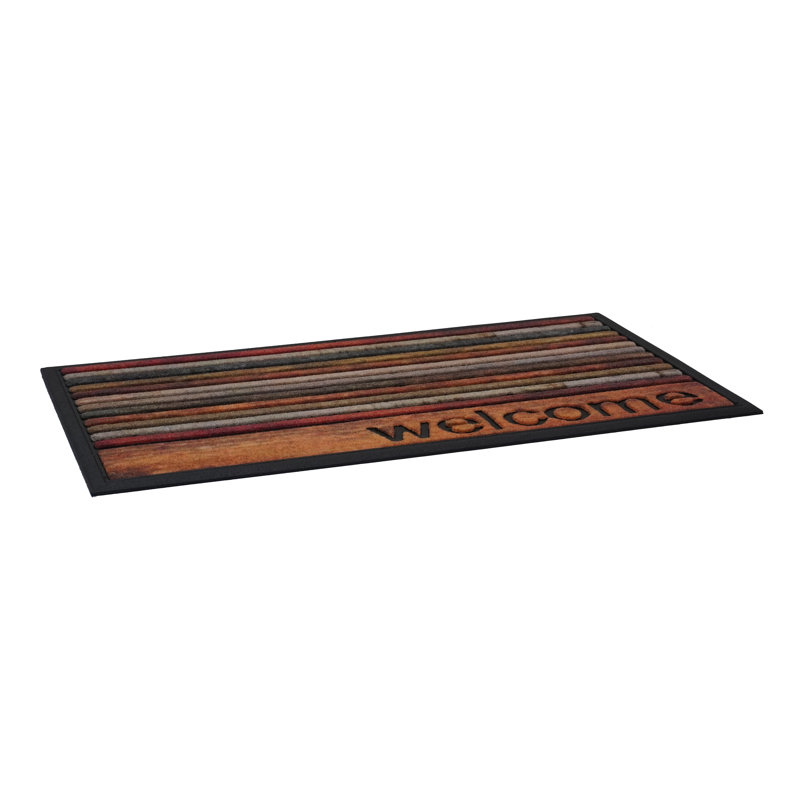 Tapis d'entrée antidérapant pour l'intérieur Welcome 30 po x 18 po Welcome