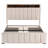 Upholstered Platform Bed Frame with Charging Station, 4 Drawers & LED Lights – Heavy Duty, No Box Spring Needed-118160845