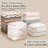 Compression Storage Bags 8 Pack - Space Saving Vacuum Storage Bags With Window Zipper For Blankets, Puffer Jackets, Comforters, Sweaters, Bedding And Clothes
