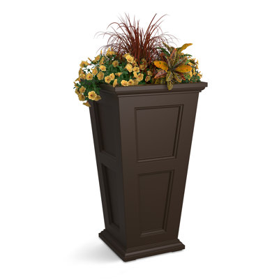 Anastasiya Tall Resin Planter with Water Reservoir