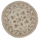 Hand Knotted Area Rug in Ivory