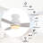 Ogdensburg 44'' Ceiling Fan with LED Lights-1258512671