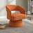Rachedi 360° Swivel Velvet Barrel Accent Chair with Curved Backrest-117872105