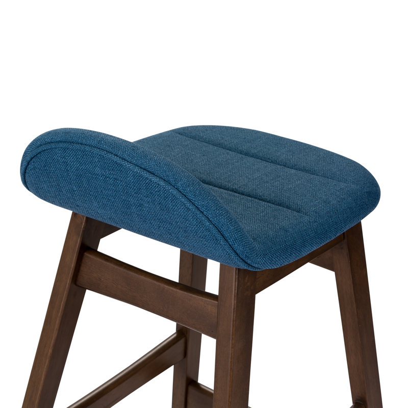 Paulina Bar Stool, Blue, Counter Stool (24" Seat Height)