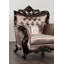 Chaise de style traditionnel cerisier foncé et brun