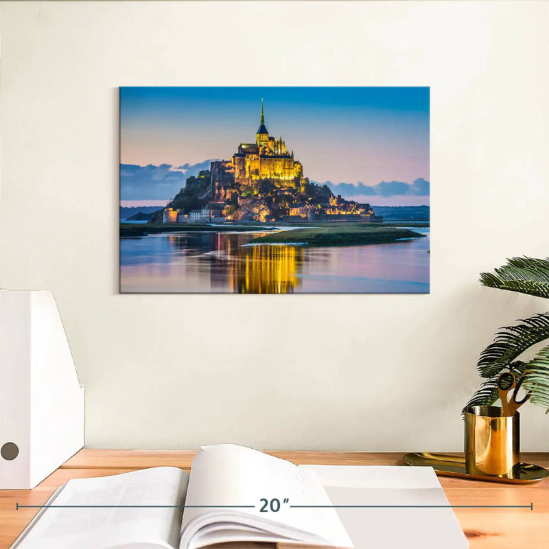 Adella Mont Saint Michel Nightfall, 8" H x 12" W
